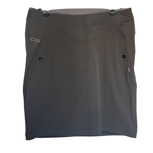 Outdoor Research Black Convertible Skirt With Zip-Off Lower Panel Womens Size 8 - Picture 3 of 13